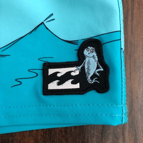 Billabong Dr Seuss OneFish TwoFish Boardshort Aqua - Picture 5 of 16